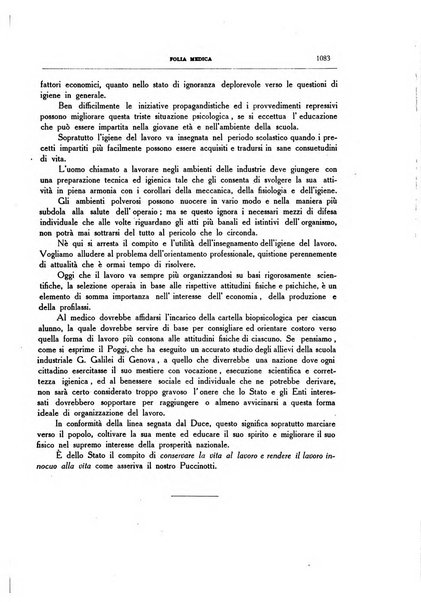 Folia medica periodico trimensile di patologia e clinica medica