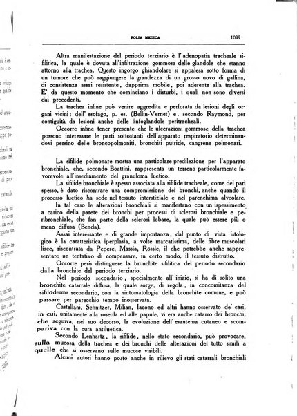 Folia medica periodico trimensile di patologia e clinica medica