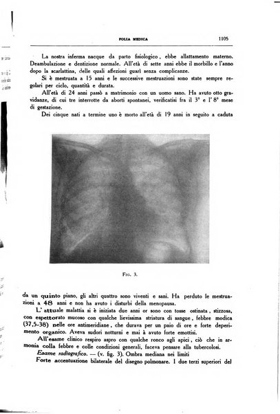 Folia medica periodico trimensile di patologia e clinica medica