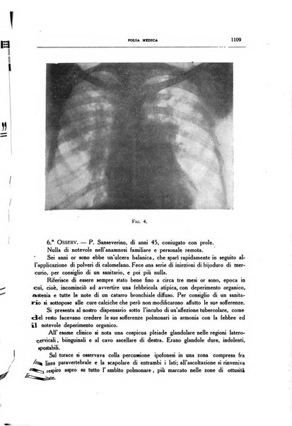 Folia medica periodico trimensile di patologia e clinica medica