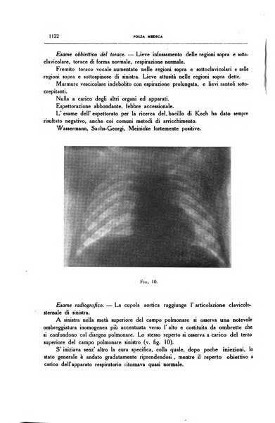 Folia medica periodico trimensile di patologia e clinica medica