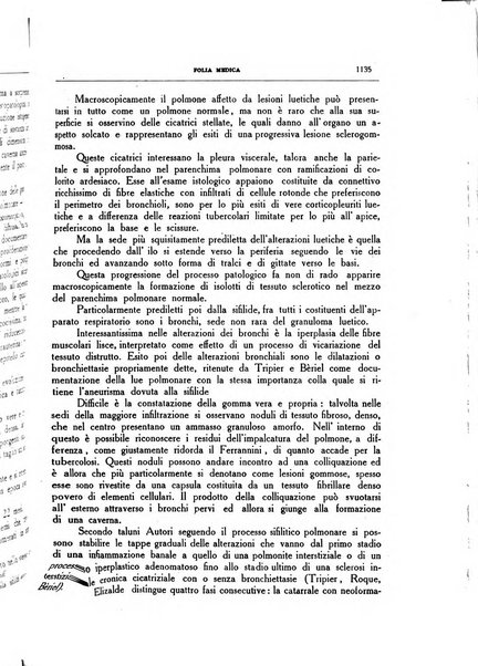 Folia medica periodico trimensile di patologia e clinica medica