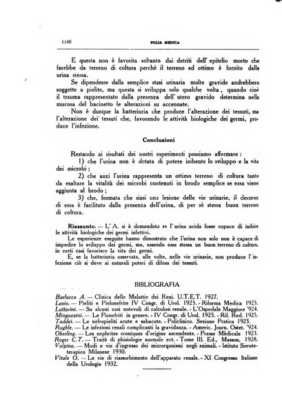 Folia medica periodico trimensile di patologia e clinica medica