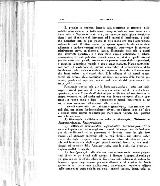 Folia medica periodico trimensile di patologia e clinica medica