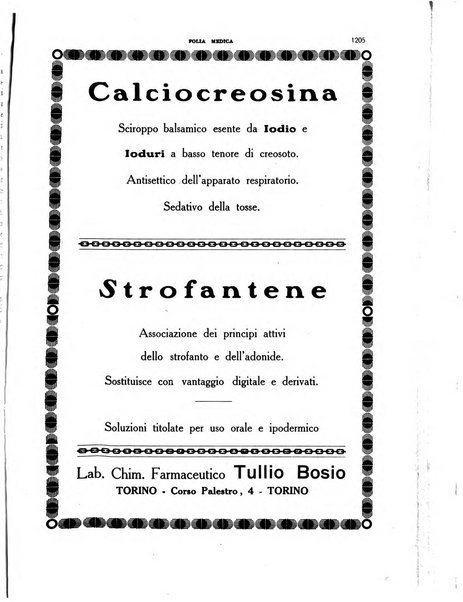 Folia medica periodico trimensile di patologia e clinica medica