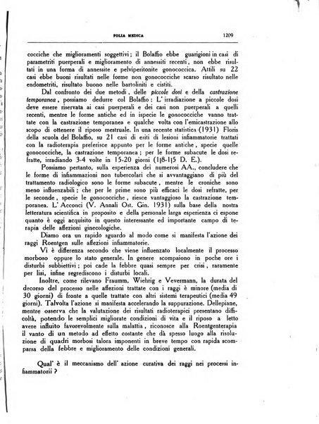 Folia medica periodico trimensile di patologia e clinica medica