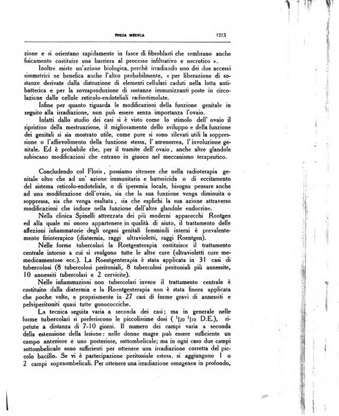 Folia medica periodico trimensile di patologia e clinica medica