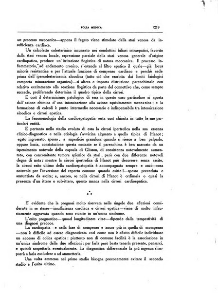 Folia medica periodico trimensile di patologia e clinica medica