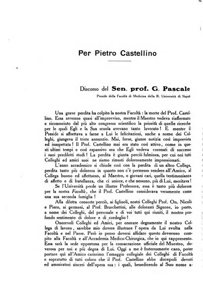 Folia medica periodico trimensile di patologia e clinica medica