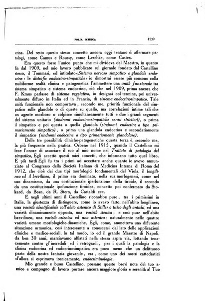 Folia medica periodico trimensile di patologia e clinica medica