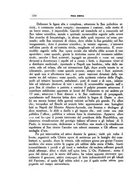 Folia medica periodico trimensile di patologia e clinica medica