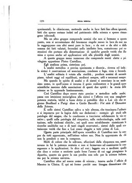 Folia medica periodico trimensile di patologia e clinica medica