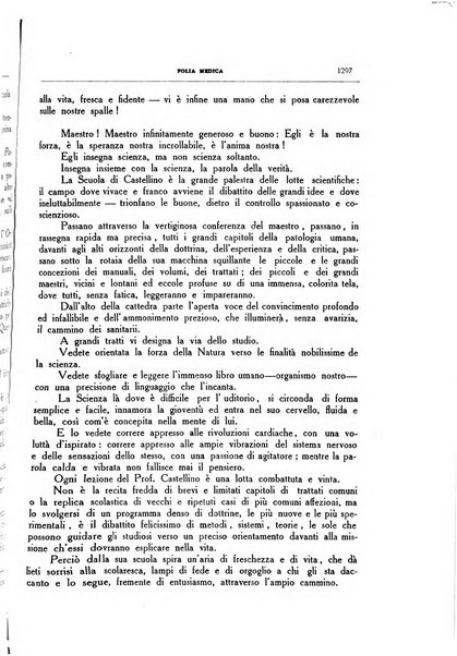 Folia medica periodico trimensile di patologia e clinica medica