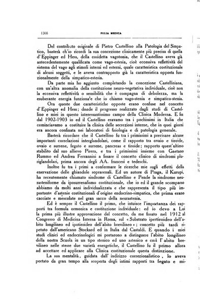 Folia medica periodico trimensile di patologia e clinica medica