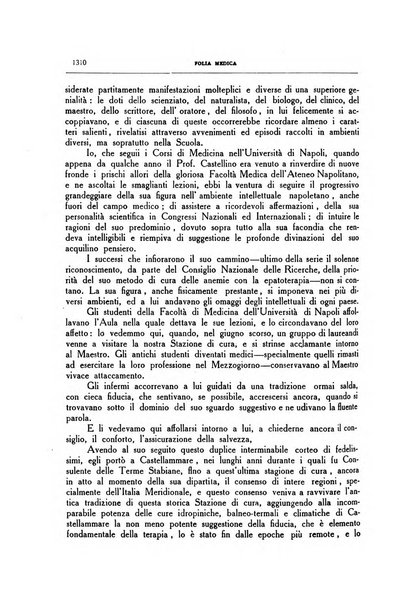 Folia medica periodico trimensile di patologia e clinica medica