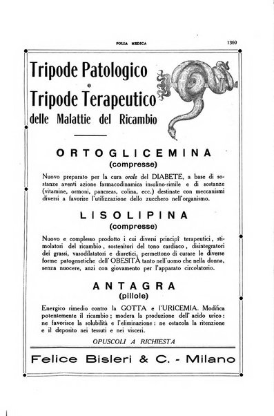 Folia medica periodico trimensile di patologia e clinica medica