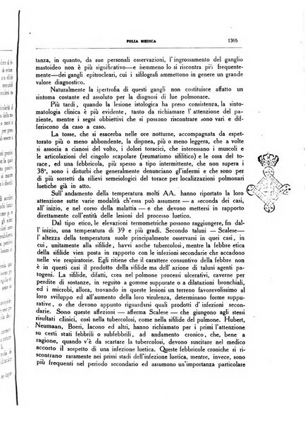 Folia medica periodico trimensile di patologia e clinica medica