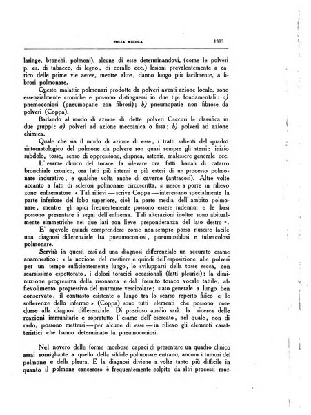 Folia medica periodico trimensile di patologia e clinica medica