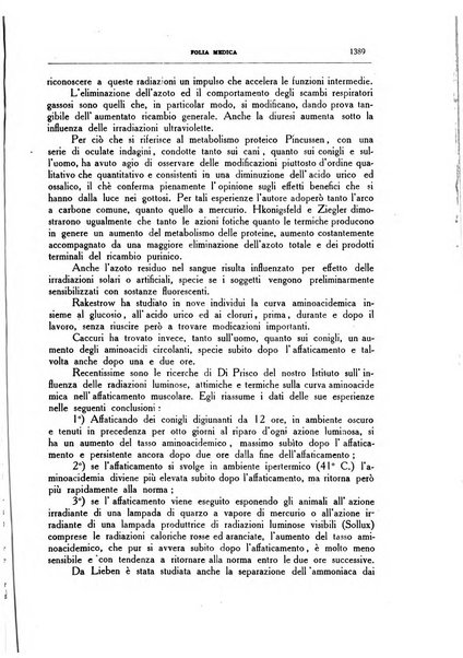 Folia medica periodico trimensile di patologia e clinica medica