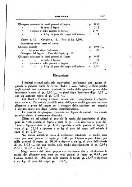 Folia medica periodico trimensile di patologia e clinica medica