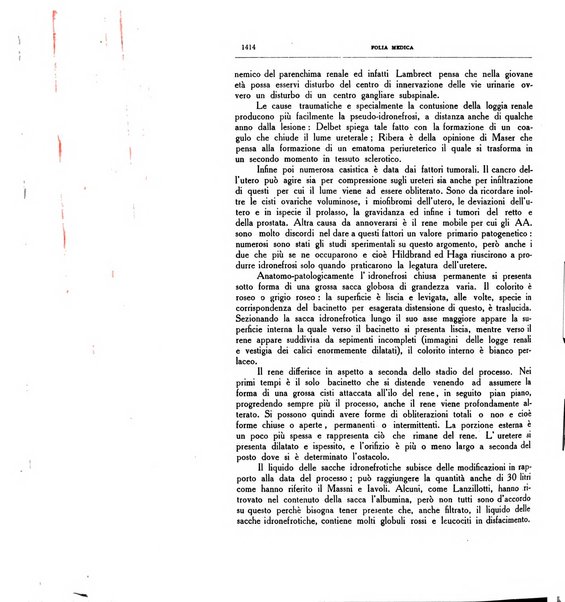 Folia medica periodico trimensile di patologia e clinica medica