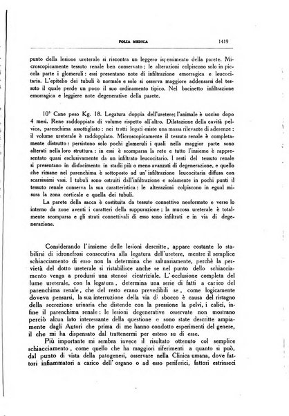 Folia medica periodico trimensile di patologia e clinica medica