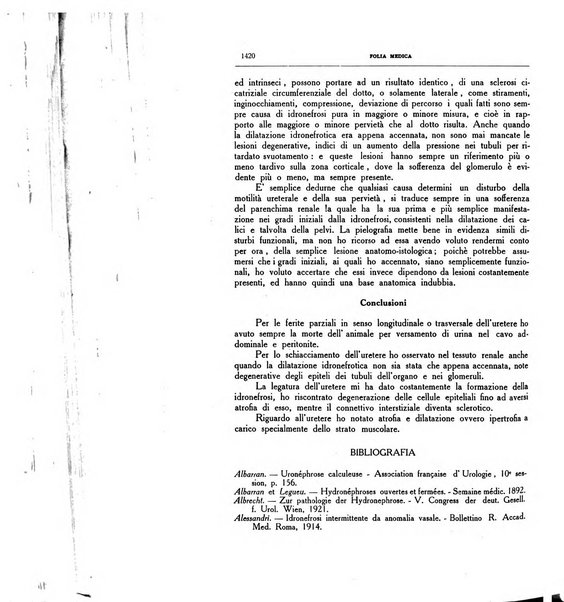 Folia medica periodico trimensile di patologia e clinica medica