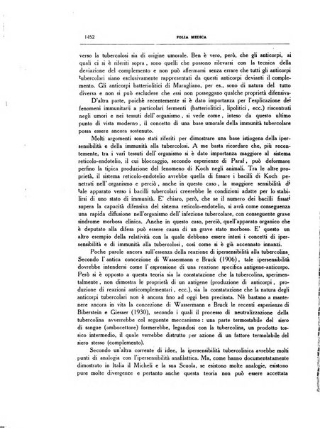 Folia medica periodico trimensile di patologia e clinica medica