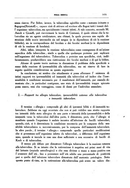 Folia medica periodico trimensile di patologia e clinica medica