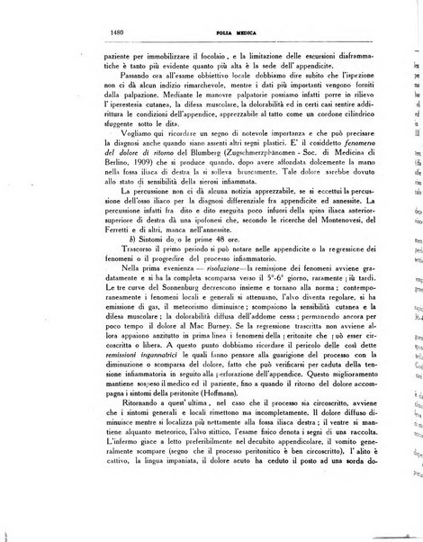 Folia medica periodico trimensile di patologia e clinica medica