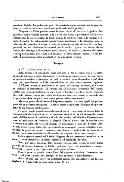 Folia medica periodico trimensile di patologia e clinica medica