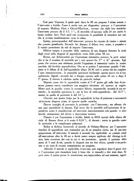 Folia medica periodico trimensile di patologia e clinica medica