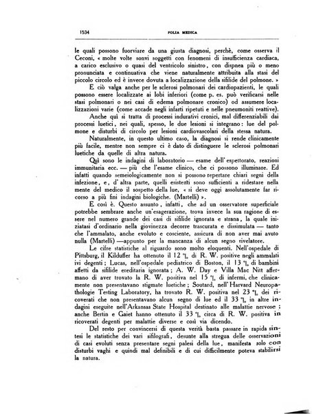 Folia medica periodico trimensile di patologia e clinica medica