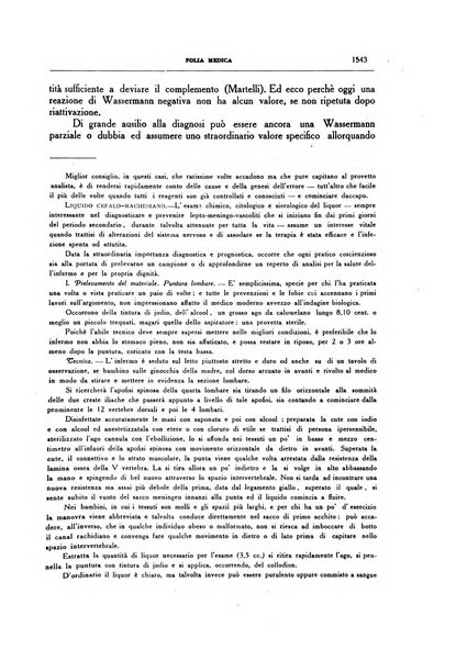 Folia medica periodico trimensile di patologia e clinica medica