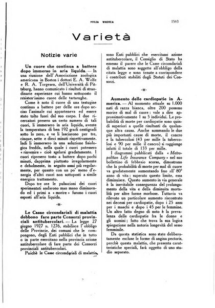 Folia medica periodico trimensile di patologia e clinica medica