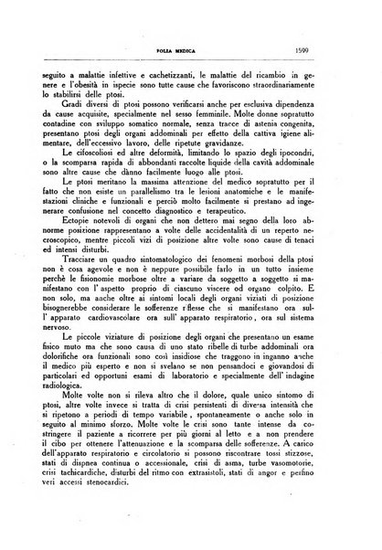 Folia medica periodico trimensile di patologia e clinica medica