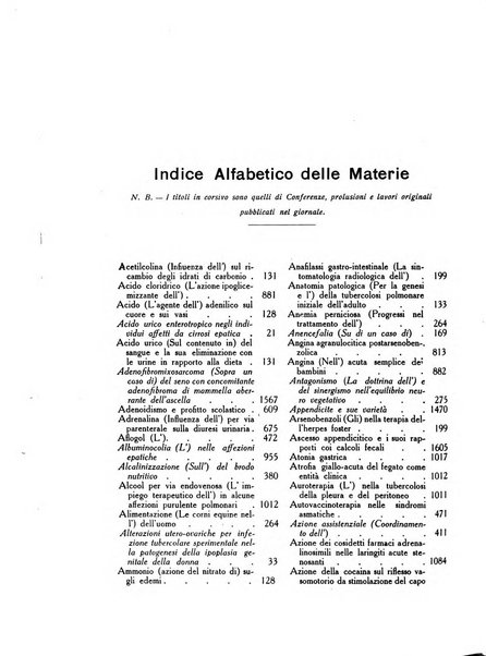 Folia medica periodico trimensile di patologia e clinica medica