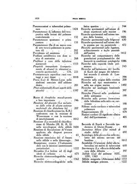 Folia medica periodico trimensile di patologia e clinica medica