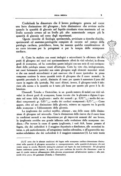 Folia medica periodico trimensile di patologia e clinica medica