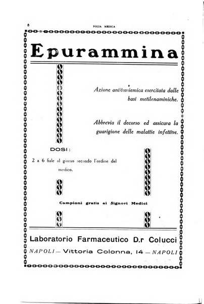 Folia medica periodico trimensile di patologia e clinica medica