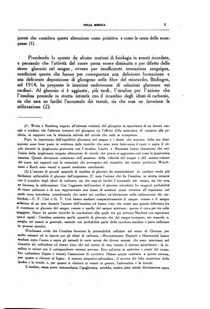 Folia medica periodico trimensile di patologia e clinica medica