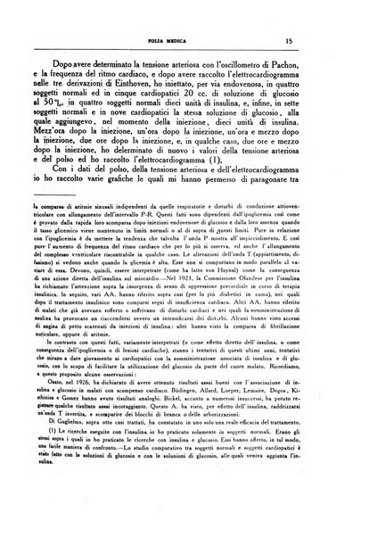 Folia medica periodico trimensile di patologia e clinica medica