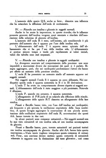 Folia medica periodico trimensile di patologia e clinica medica