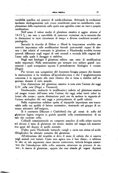 Folia medica periodico trimensile di patologia e clinica medica