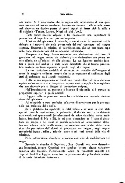 Folia medica periodico trimensile di patologia e clinica medica