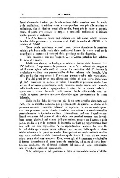 Folia medica periodico trimensile di patologia e clinica medica