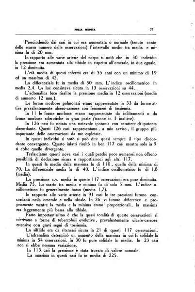 Folia medica periodico trimensile di patologia e clinica medica