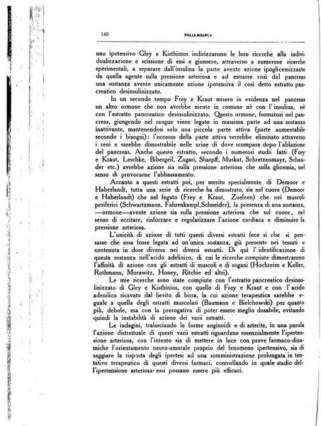 Folia medica periodico trimensile di patologia e clinica medica