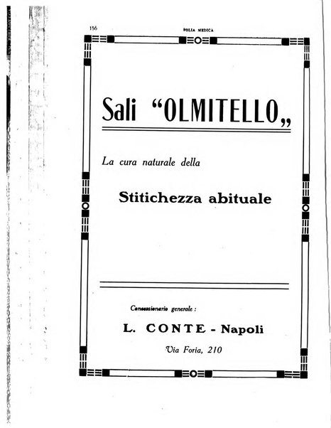 Folia medica periodico trimensile di patologia e clinica medica