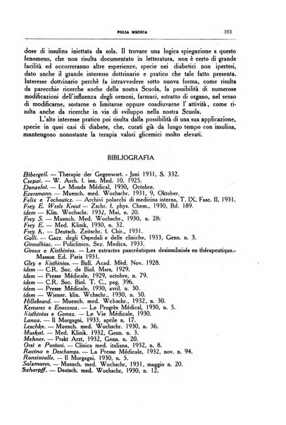 Folia medica periodico trimensile di patologia e clinica medica